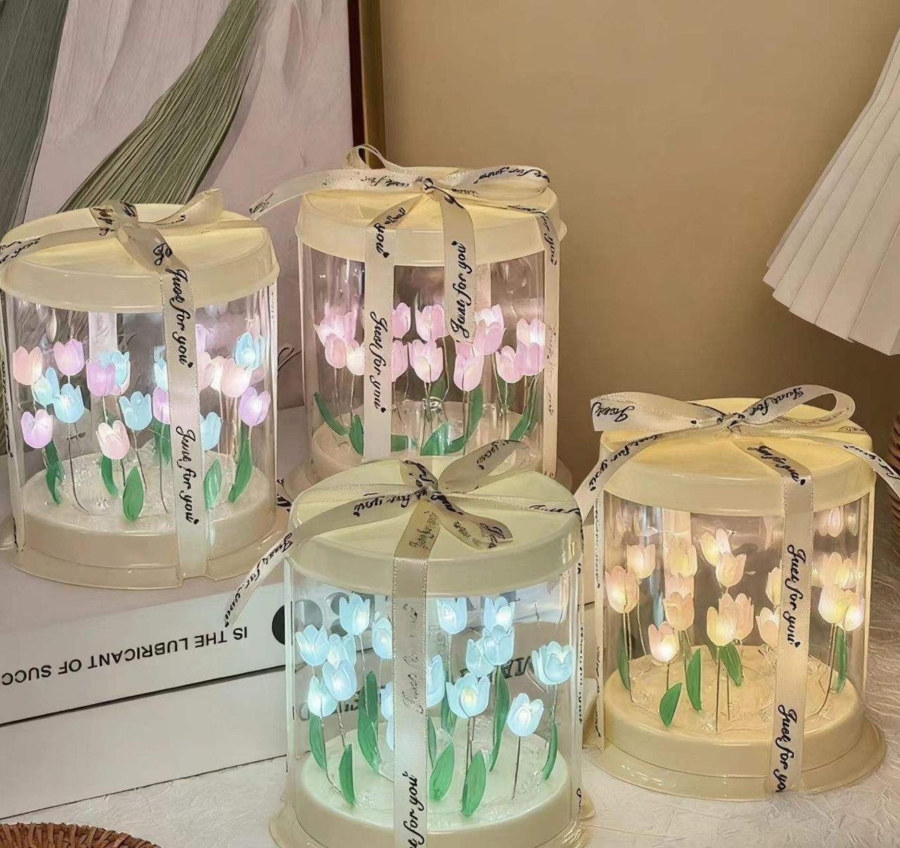 new round tulip lamp