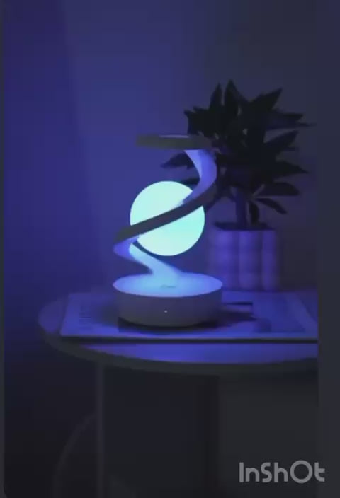 spiral rotating desk lamp