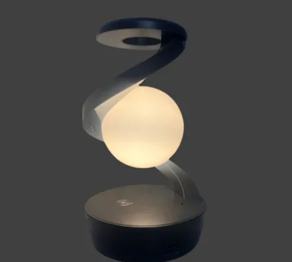 spiral rotating desk lamp