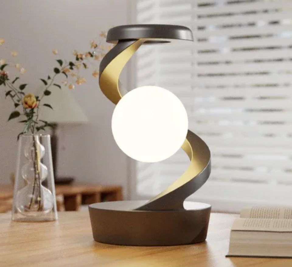 spiral rotating desk lamp