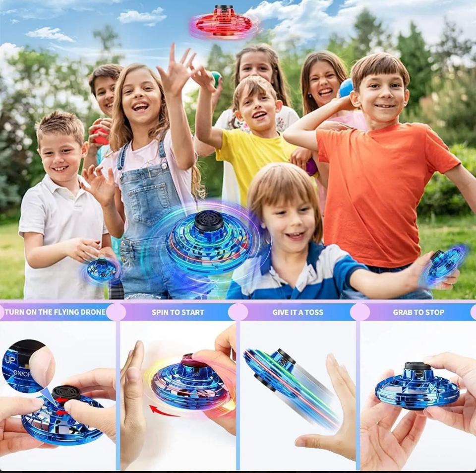 magic flying orb spinner outdoor toys